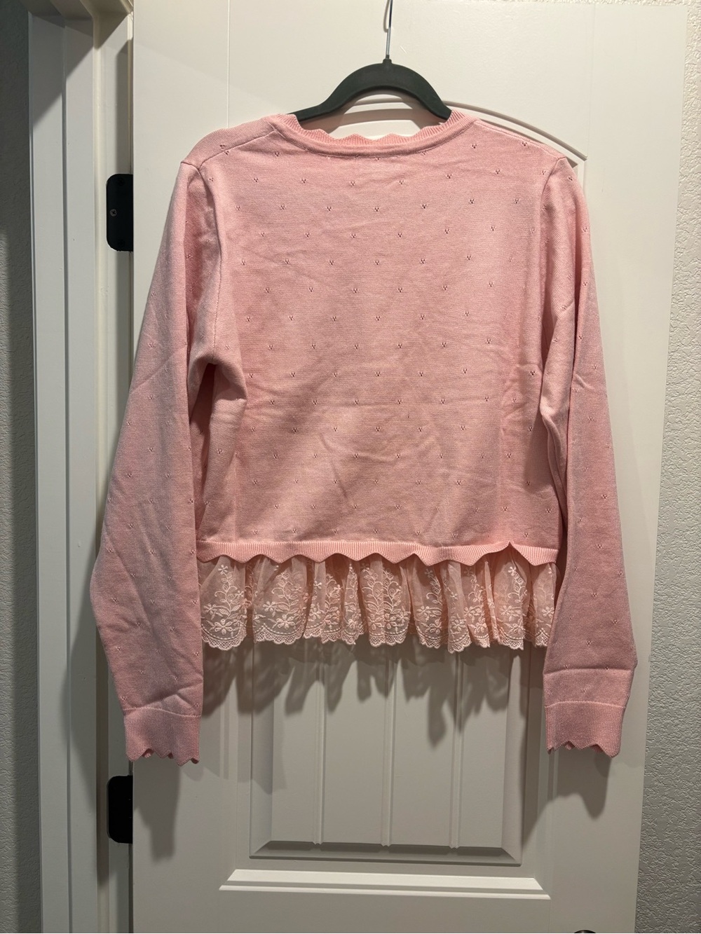 Pink Lace Cardigan - Picture 3 of 5